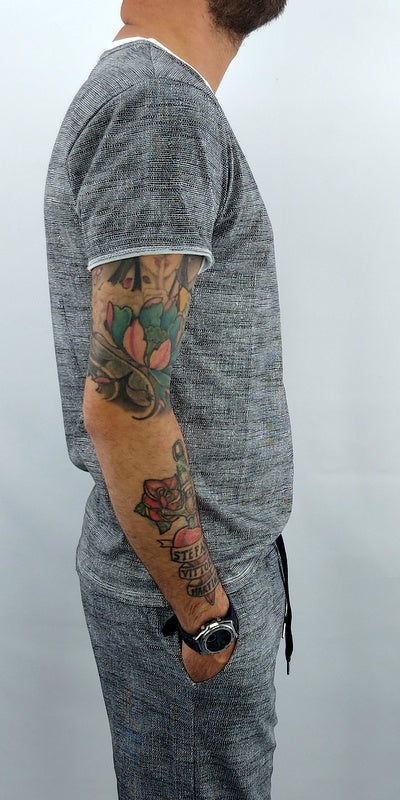Maglia Bermuda corto uomo Cotone Completo Manica corta Estate s,m,l,xl,xxl