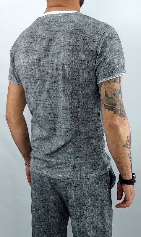 Maglia Bermuda corto uomo Cotone Completo Manica corta Estate s,m,l,xl,xxl