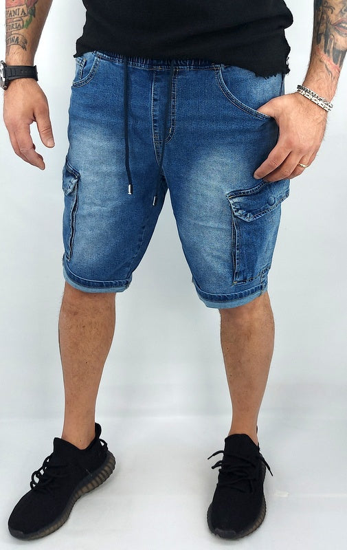 BERMUDA JEANS CARGO CORTO DENIM 44.46.48.50.52