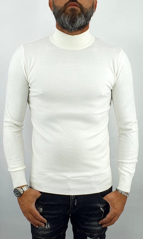 Maglione uomo invernale cardigan mezzo collo maglia sotto giacca