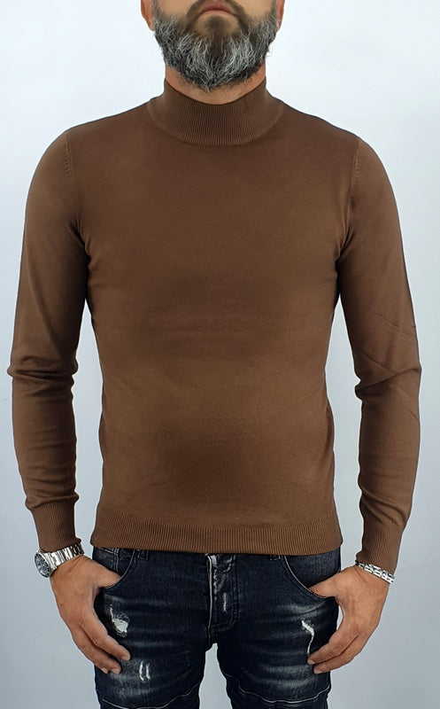 Maglione uomo invernale cardigan mezzo collo maglia sotto giacca