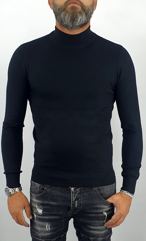 Maglione uomo invernale cardigan mezzo collo maglia sotto giacca