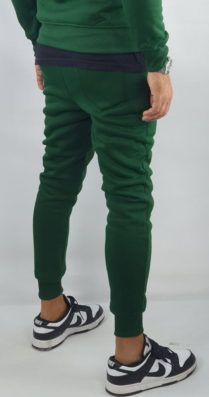 Tuta Completo Uomo Felpa Pantalone sport Cappuccio Felpata Casual elastico Slim