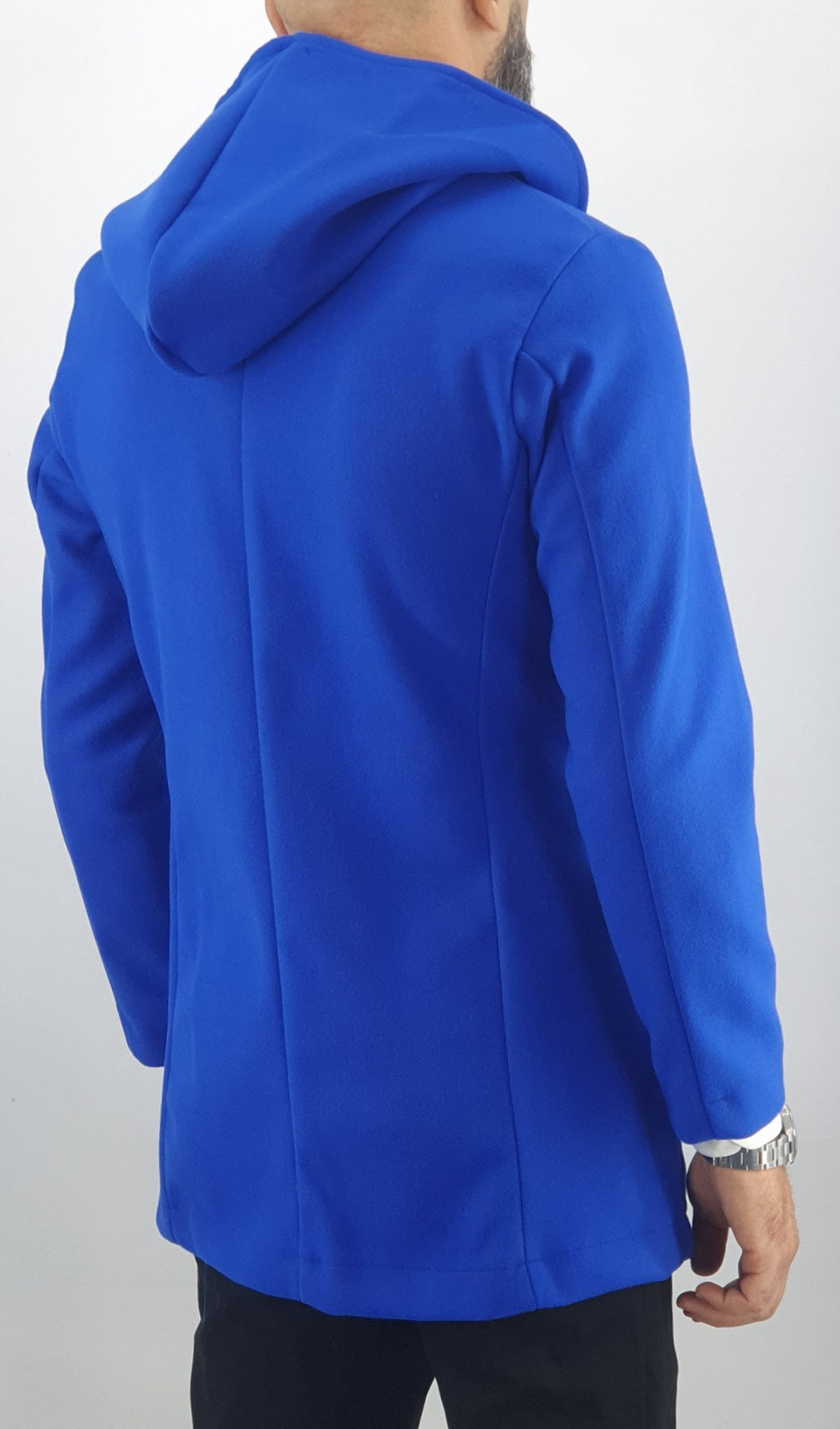 cappotto uomo cappuccio autunnale monopetto sfoderato 44,46,48,50,52