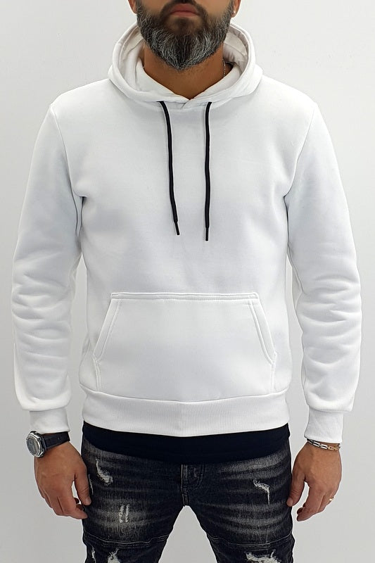 Felpa uomo cappuccio regolabile felpata invernale s,m,l,xl,xxl