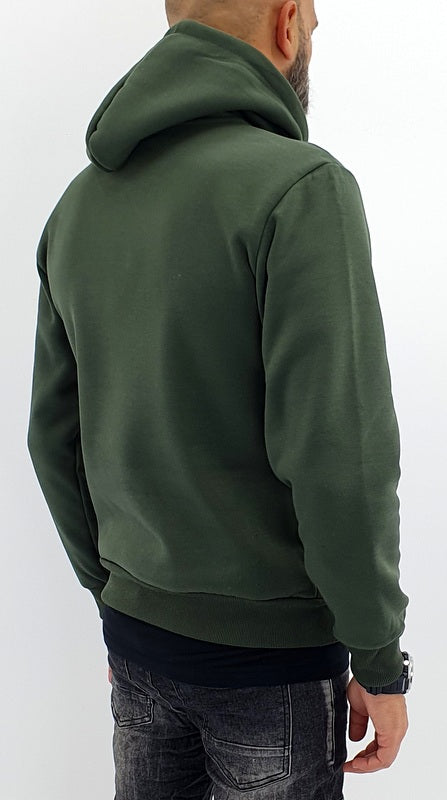 Felpa uomo cappuccio regolabile felpata invernale s,m,l,xl,xxl