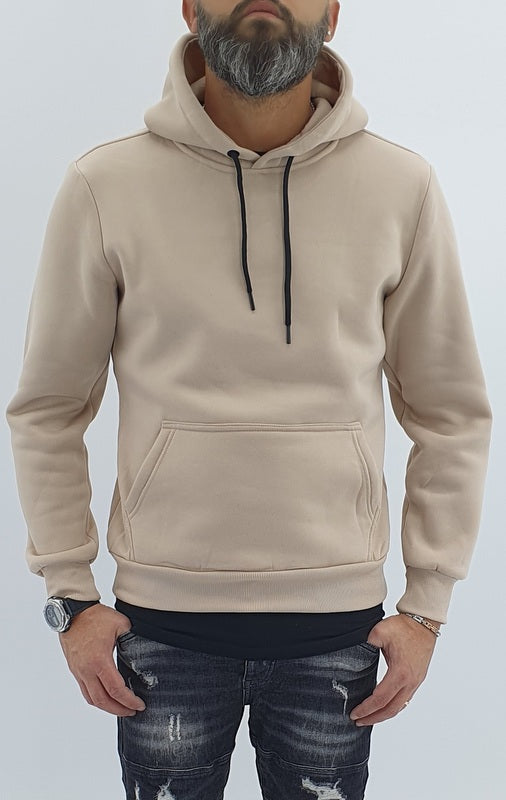 Felpa uomo cappuccio regolabile felpata invernale s,m,l,xl,xxl