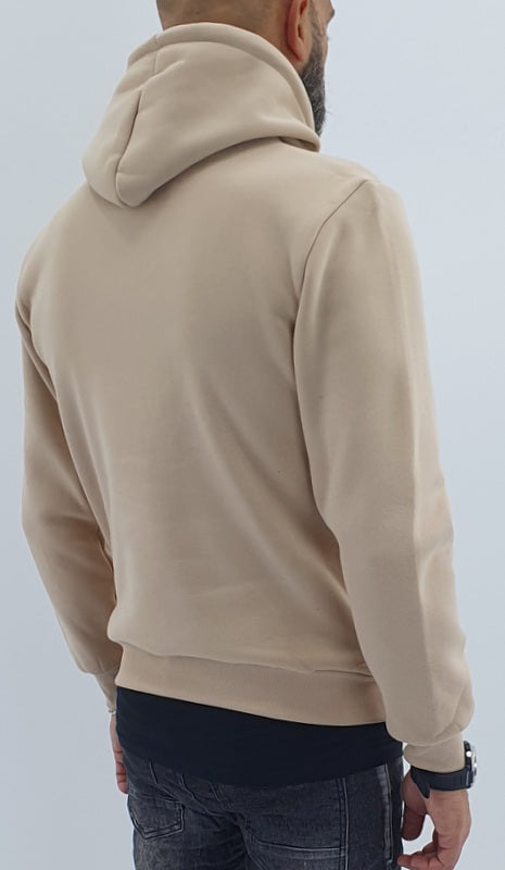 Felpa uomo cappuccio regolabile felpata invernale s,m,l,xl,xxl
