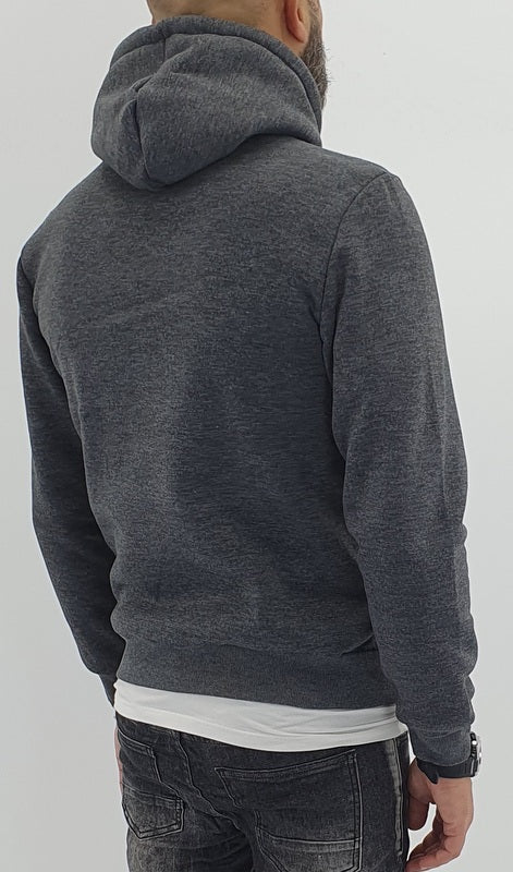 Felpa uomo cappuccio regolabile felpata invernale s,m,l,xl,xxl