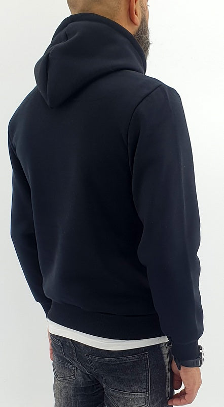 Felpa uomo cappuccio regolabile felpata invernale s,m,l,xl,xxl