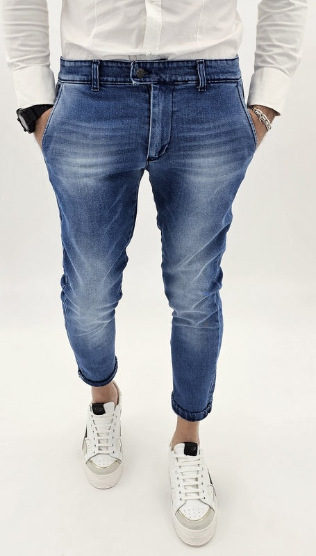 Jeans uomo super slim fit tasche america skinny 44,46,48,50,52