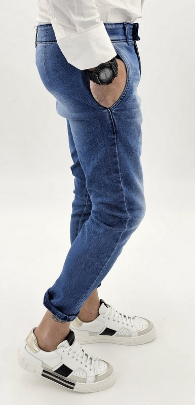 Jeans uomo super slim fit tasche america skinny 44,46,48,50,52
