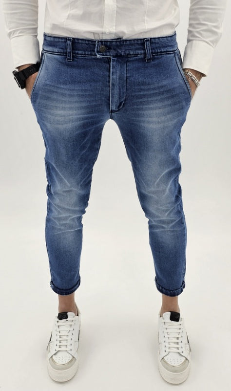 Jeans uomo super slim fit tasche america skinny 44,46,48,50,52