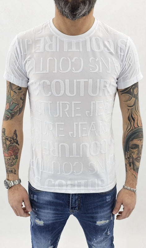 T-shirt uomo Maglia Manica Corta couture Elastico Nero/Bianco/sabbia s,m,l,xl