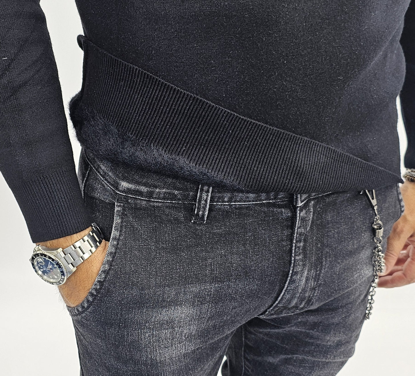 maglione uomo invernale cardigan collo alto maglia sotto giacca casual