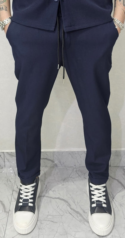 Completo uomo Camicia e pantalone tessuto elastico 4 colori s,m,l,xl,xxl