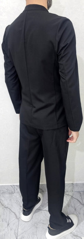 Completo uomo Coreana 1 bottone Giacca+Pantalone Palazzo 5 colori 44,46,48,50,52