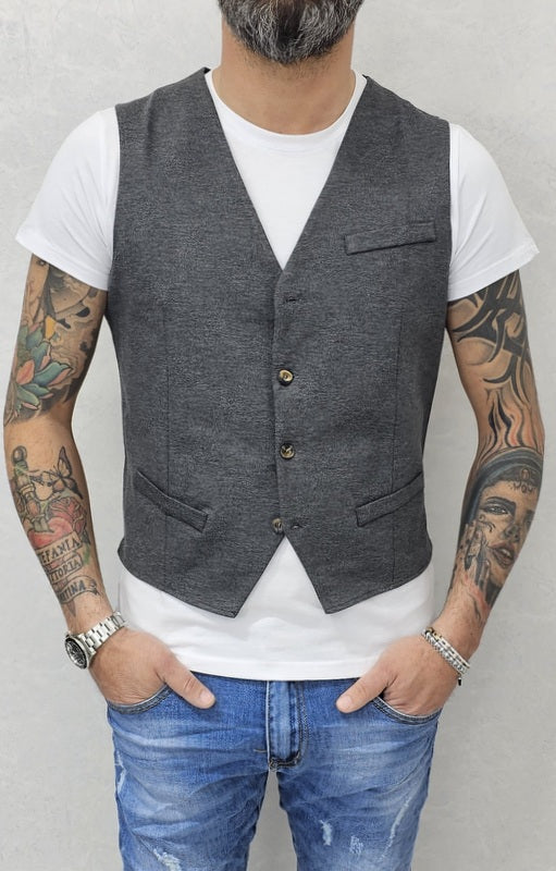 Gilet da uomo primaverile tessuto elastico 5 colori s,m,l,xl,xxl
