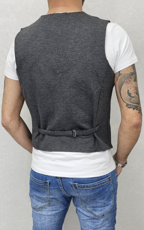 Gilet da uomo primaverile tessuto elastico 5 colori s,m,l,xl,xxl