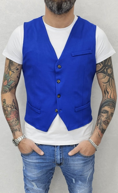 Gilet da uomo primaverile tessuto elastico 5 colori s,m,l,xl,xxl
