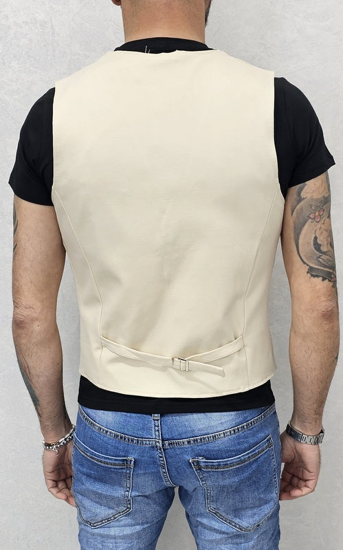 Gilet da uomo primaverile tessuto elastico 5 colori s,m,l,xl,xxl