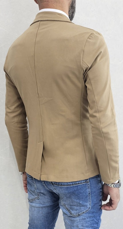 Giacca uomo primaverile 2 bottoni tessuto elastico s,m,l,xl,xxl