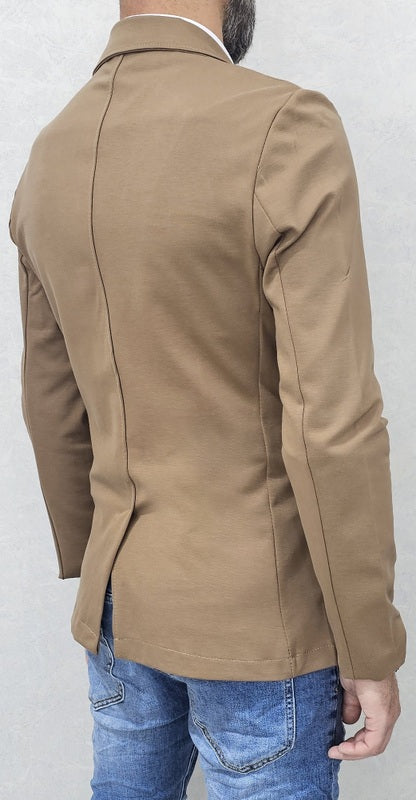 Giacca uomo primaverile 2 bottoni tessuto elastico s,m,l,xl,xxl