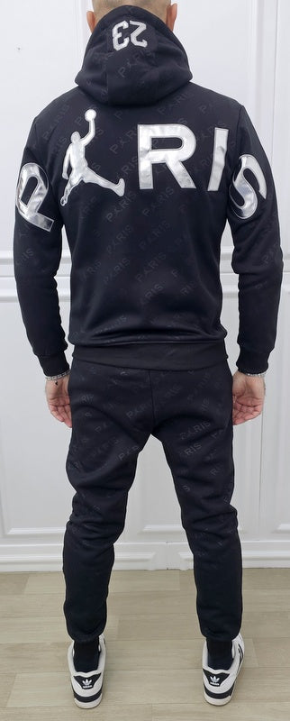 Tuta Paris Limited edition ORO/ARGENTO Cappuccio Completo felpata F04 s,m,l,xl,xxl