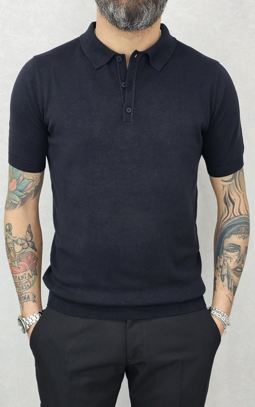 Polo uomo elastica Manica corta 3 bottoni s,m,l,xl,xxl cotone filo