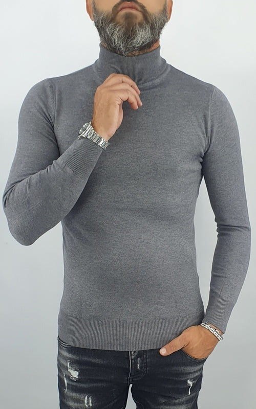 maglione uomo invernale cardigan mezzo collo alto maglia sotto giacca casual