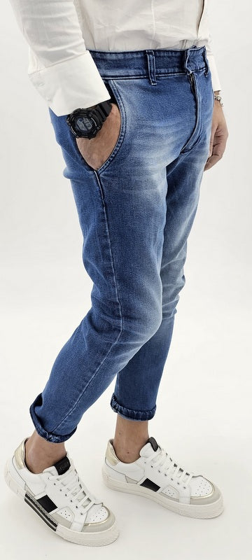 Jeans uomo super slim fit tasche america skinny 44,46,48,50,52