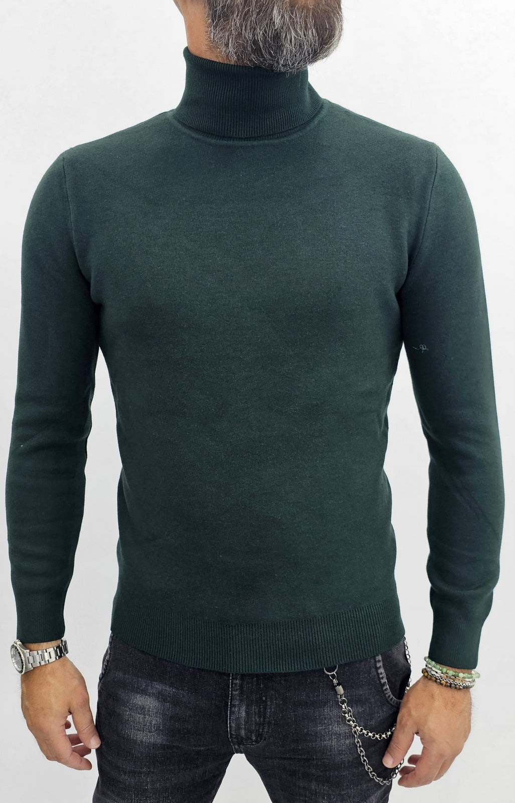 maglione uomo invernale cardigan collo alto maglia sotto giacca casual