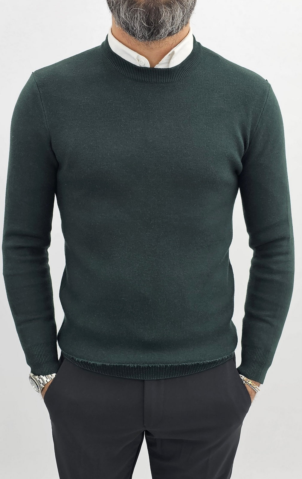 maglione uomo invernale cardigan girocollo maglia sotto giacca casual