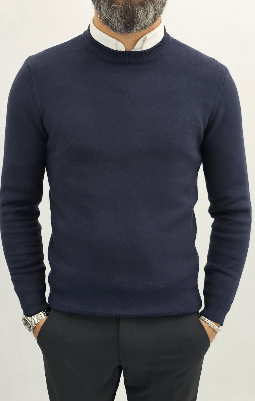 maglione uomo invernale cardigan girocollo maglia sotto giacca casual