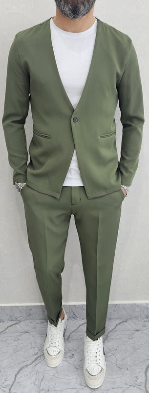 Abito Panama completo 1 bottone giacca+pantalone+T-shirt s,m,l,xl,xxl