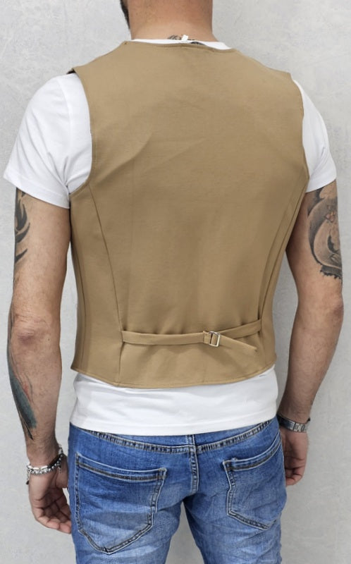 Gilet da uomo primaverile tessuto elastico 5 colori s,m,l,xl,xxl