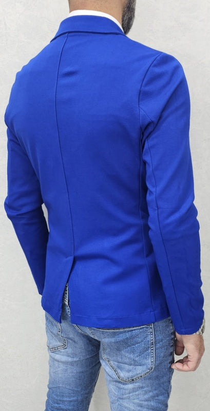 Giacca uomo primaverile 2 bottoni tessuto elastico s,m,l,xl,xxl