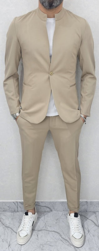 Completo Coreano 1 bottone slim Italy Giacca+Pantalone+T-shirt  44,46,48,50,52