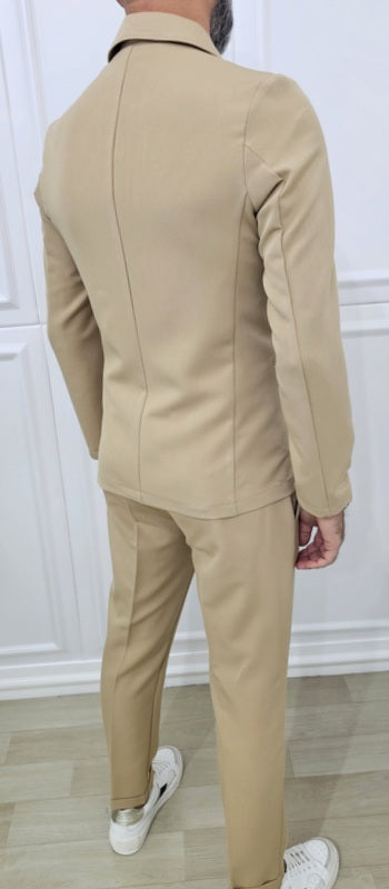 Abito completo Collo camicia  slim fit giacca e pantalone s,m,l,xl,xxl