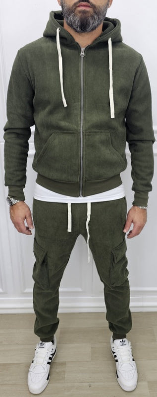 Tuta cargo Hermes Cappuccio Completo velluto a coste 7 colori s,m,l,xl,xxl