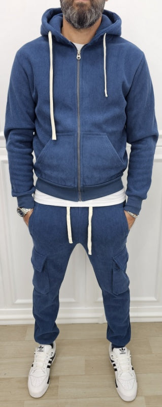 Tuta cargo Hermes Cappuccio Completo velluto a coste 7 colori s,m,l,xl,xxl