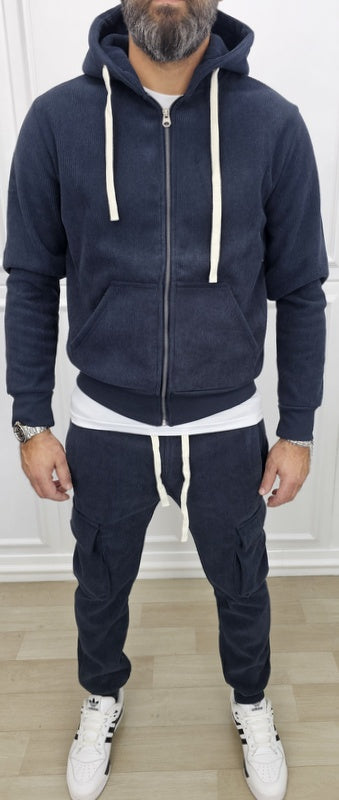 Tuta cargo Hermes Cappuccio Completo velluto a coste 7 colori s,m,l,xl,xxl