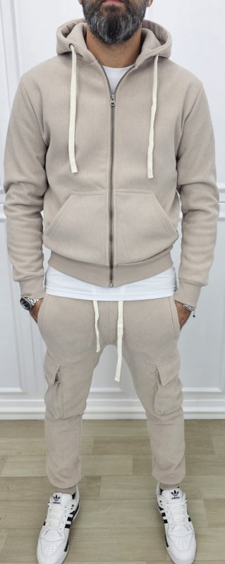 Tuta cargo Hermes Cappuccio Completo velluto a coste 7 colori s,m,l,xl,xxl