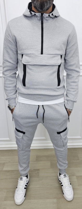 Tuta New Tech cargo Cappuccio Completo felpata 2 colori s,m,l,xl,xxl