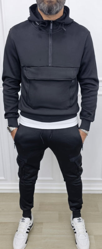 Tuta New Tech cargo Cappuccio Completo felpata 2 colori s,m,l,xl,xxl