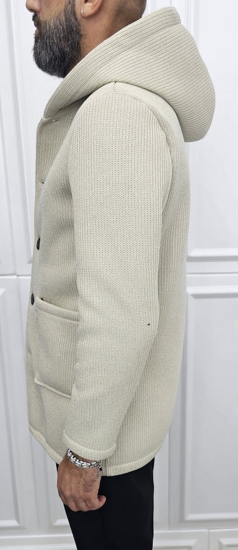 Cappotto Uomo cappuccio termico a coste Invernale blu,nero,sabbia s,m,l,xl,xxl