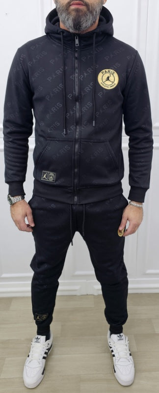 Tuta Paris Limited edition ORO/ARGENTO Cappuccio Completo felpata F04 s,m,l,xl,xxl