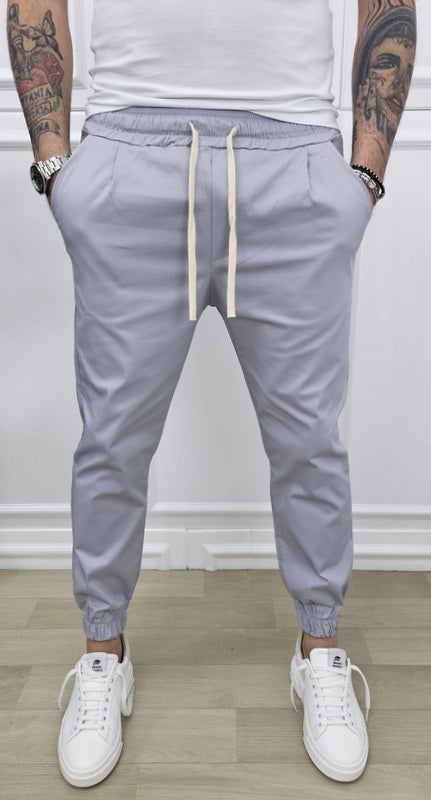 Pantalone Madrid Uomo Cotone Elastico Tasche America Molla Caviglie s,m,l,xl,xxl