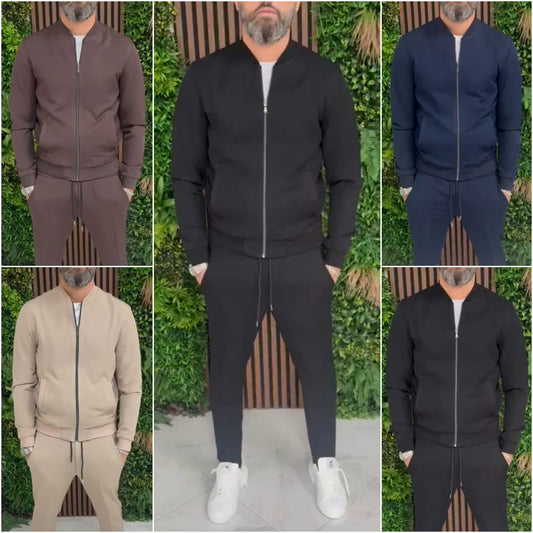 Completo uomo Praga Bomber slim fit giacca e pantalone s,m,l,xl,xxl