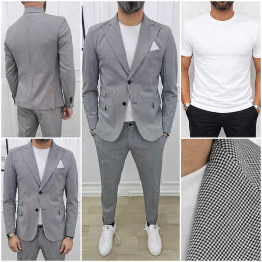 Abito completo 2 bottoni Sale e Pepe Giacca+Pantalone+T-shirt 44,46,48,50,52